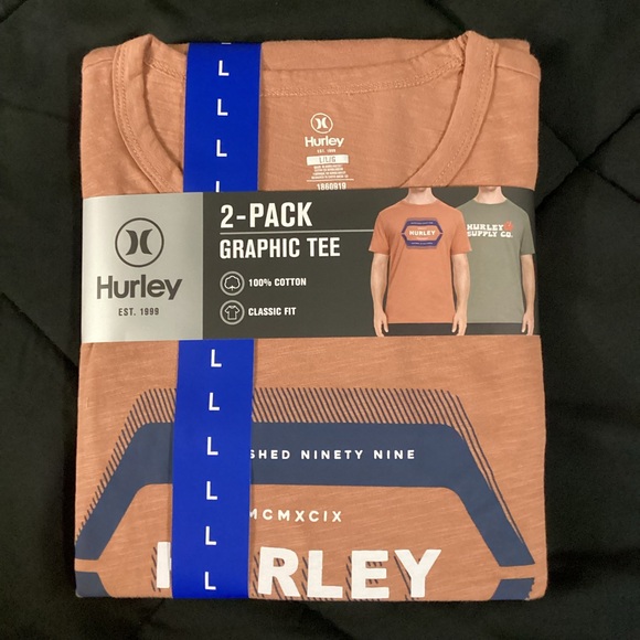 Hurley Men’s Short Sleeve Tees - 2 pk - Picture 2 of 4